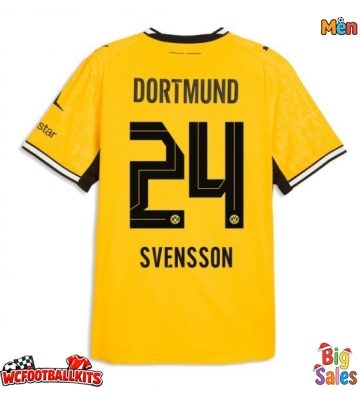 Borussia Dortmund Daniel Svensson #24 Replica Home Stadium Shirt 2026-27 Short Sleeve
